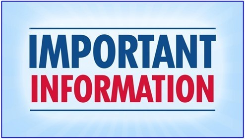Important Information!